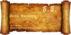 Both Barbara névjegykártya
